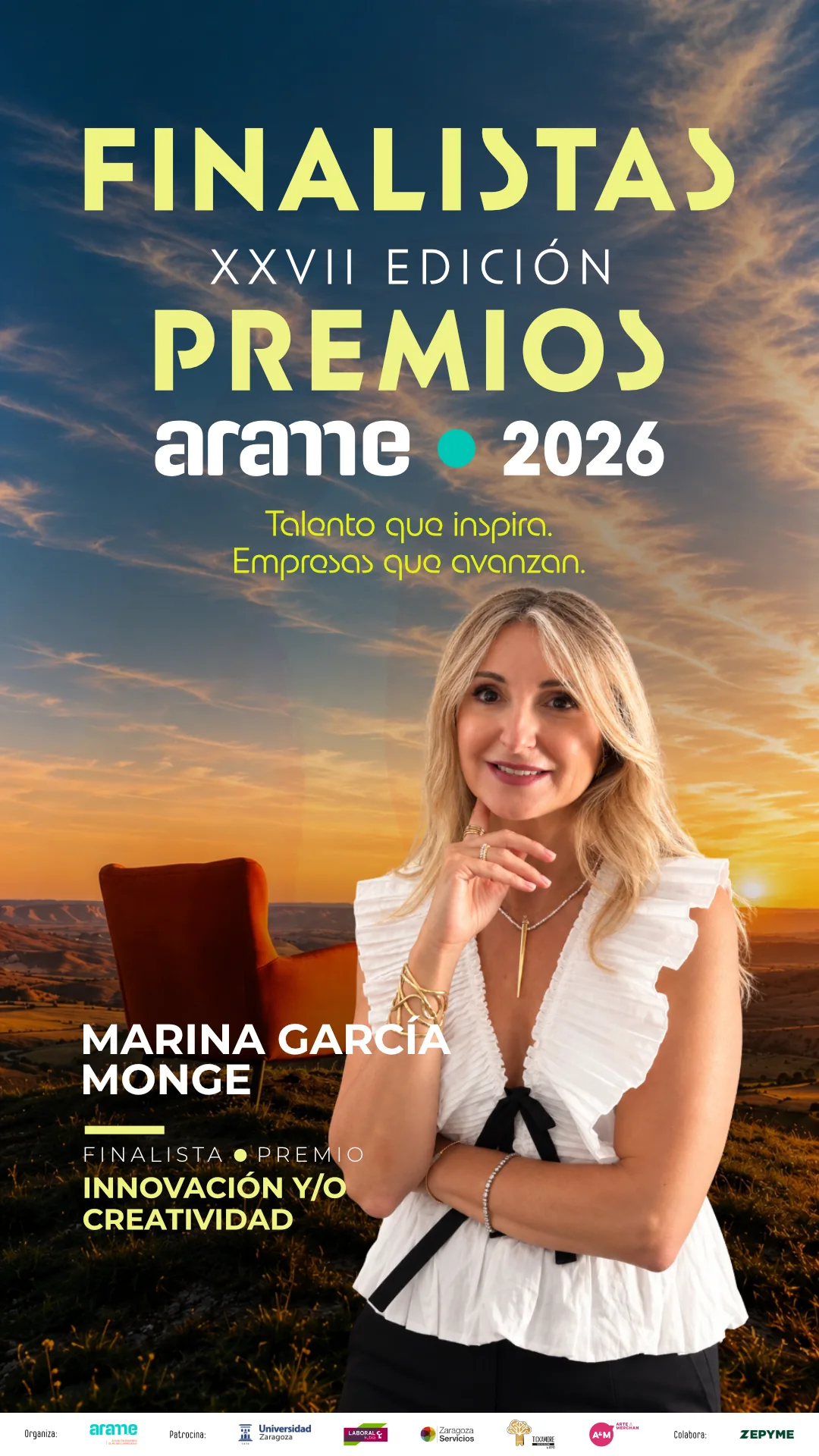 Marina García Monge, finalista del Premio a la Innovación y/o Creatividad