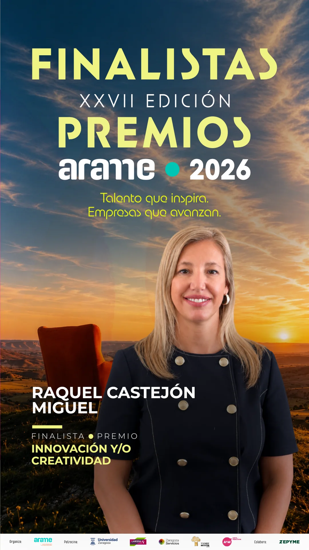 Raquel Castejón Miguel, finalista del Premio a la Innovación y/o Creatividad