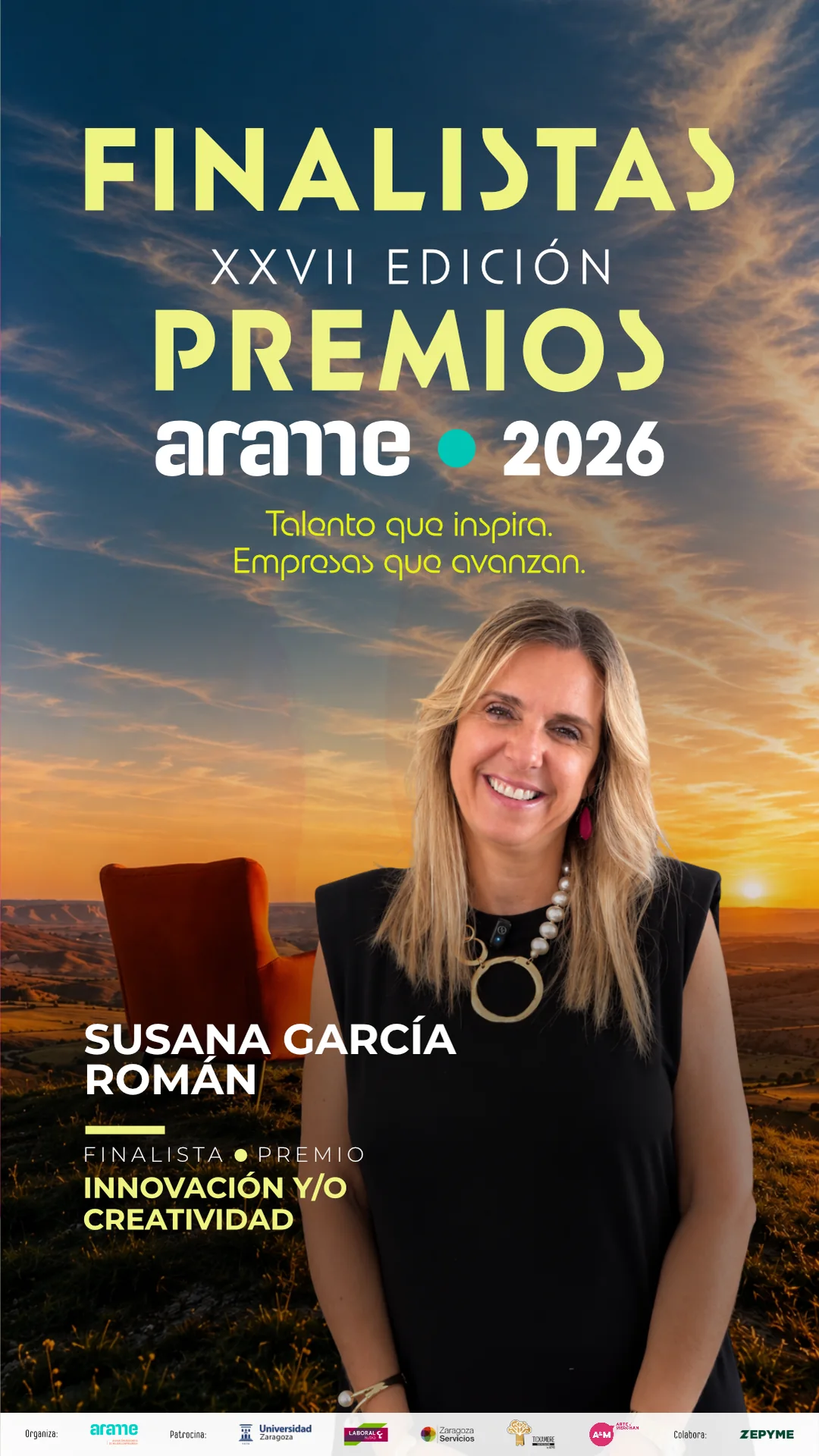 Susana García Román, finalista del Premio a la Innovación y/o Creatividad